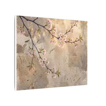 Summer Cherry Blossom Texture Canvas Art | Neutral Decor