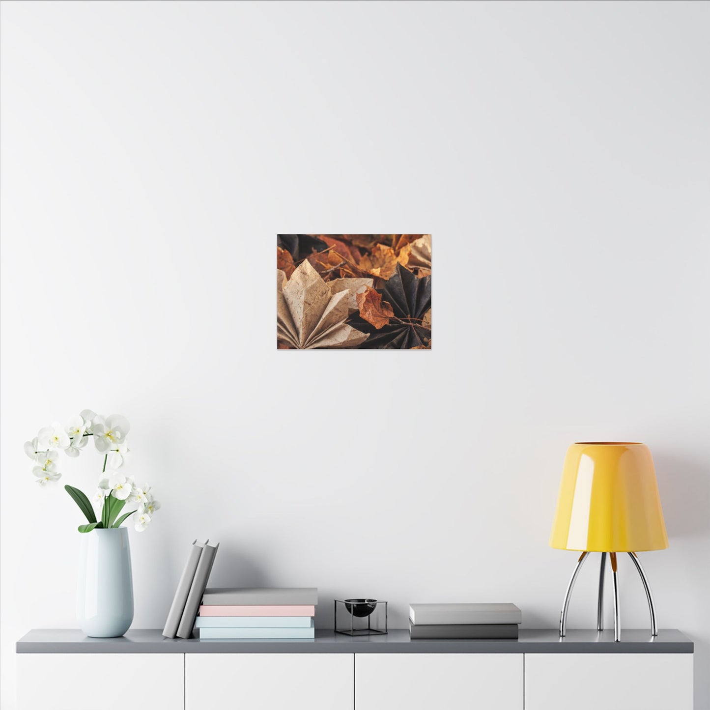 Paper Fold Texture Canvas Art | Elegant Japandi Art