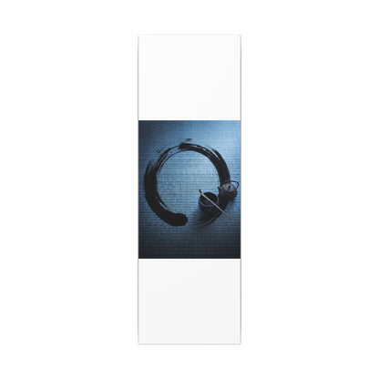 Winter Tea Ceremony Enso Canvas Art | Peaceful Decor