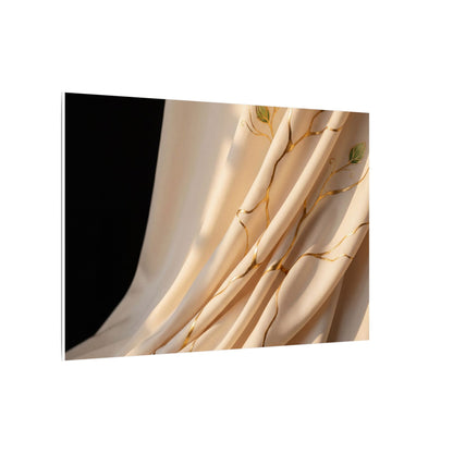 Golden Hour Silk Drape Canvas Art - Kintsugi Fukinsei