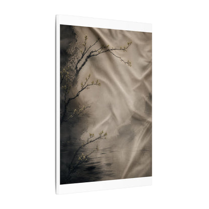 Silk Drape Canvas Art | Spring Japandi Japanese Pattern Art