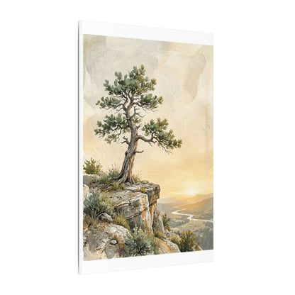 Pine Tree Canvas Art | Summer Japandi Texture Art