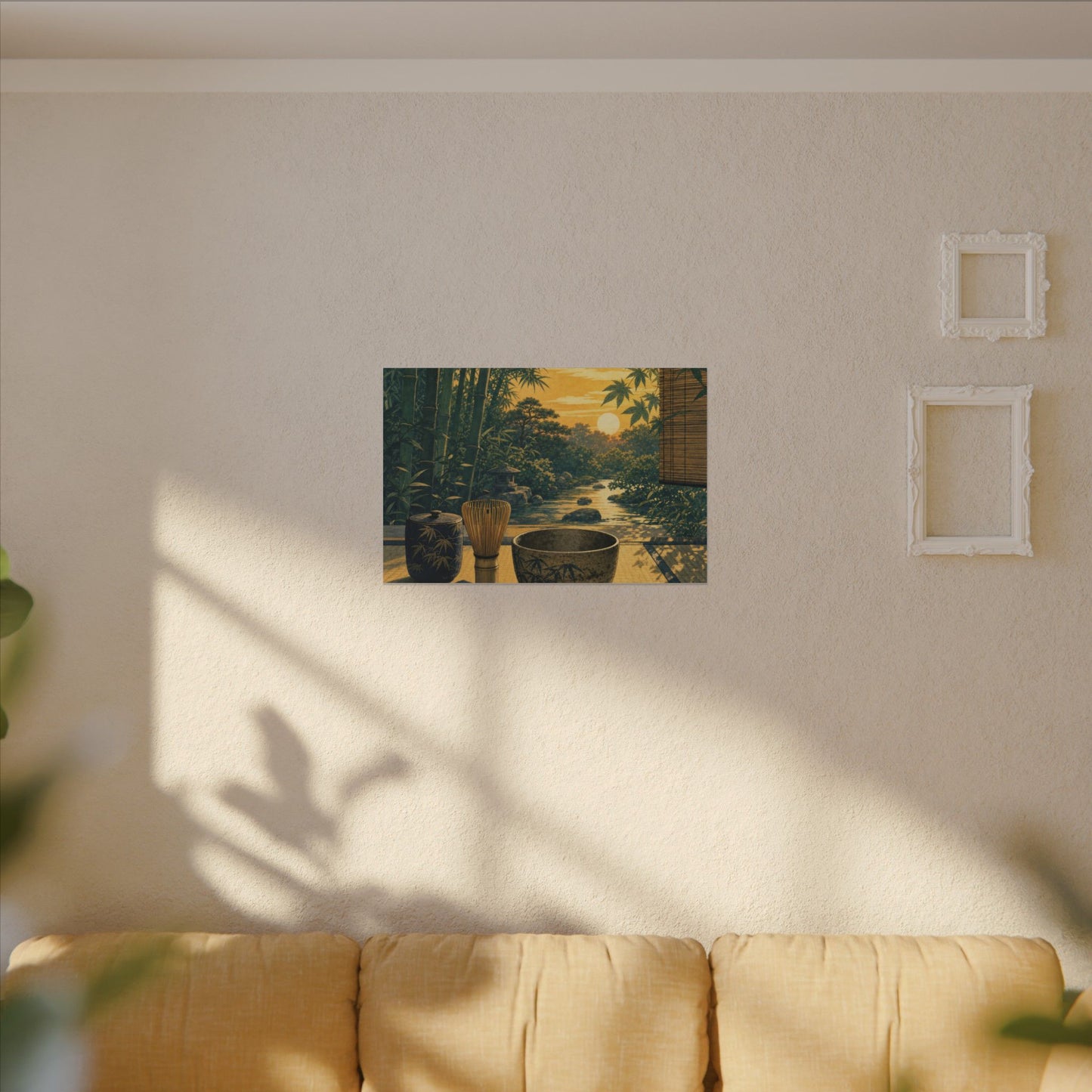 Ma Tea Ceremony Canvas Art - Zen Ukiyo E Inspired