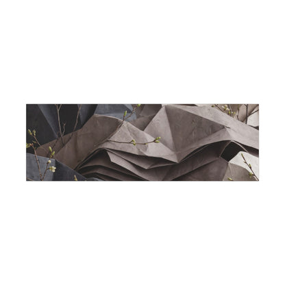 Neutral Paper Fold Canvas Art - Texture Japandi
