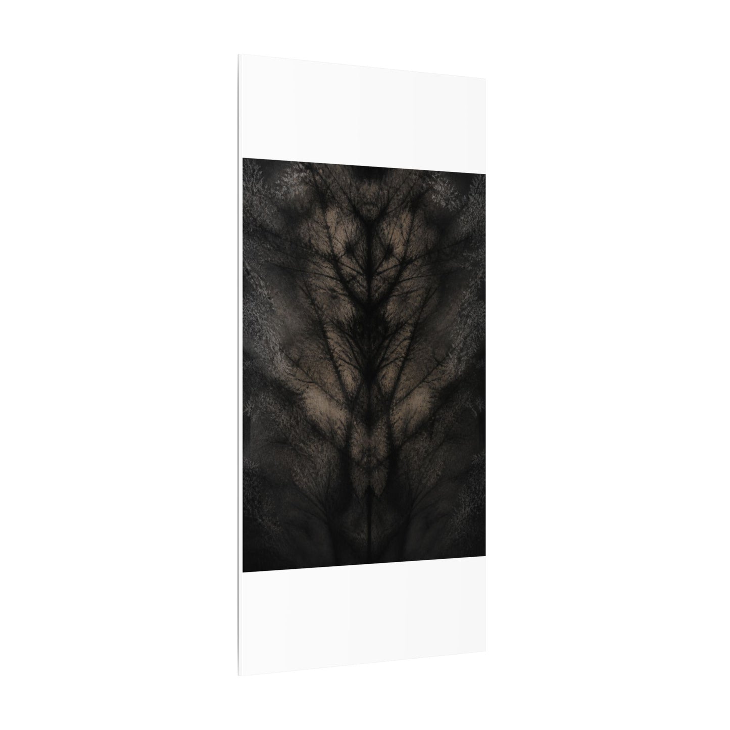 Seijaku Shadow Play Canvas Art - Dark Japandi Charcoal Ink