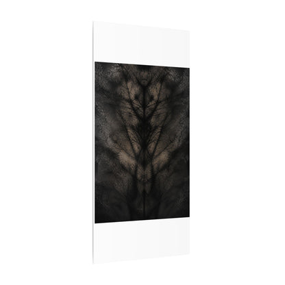 Seijaku Shadow Play Canvas Art - Dark Japandi Charcoal Ink