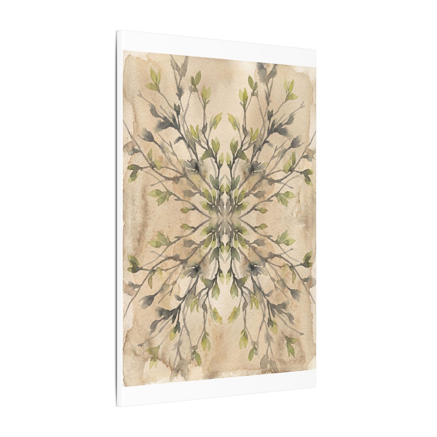 Shibui Shadow Play Canvas Art - Japandi Watercolor