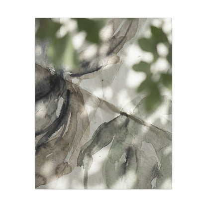 Spring Paper Fold Watercolor Canvas Art | Warm Decor