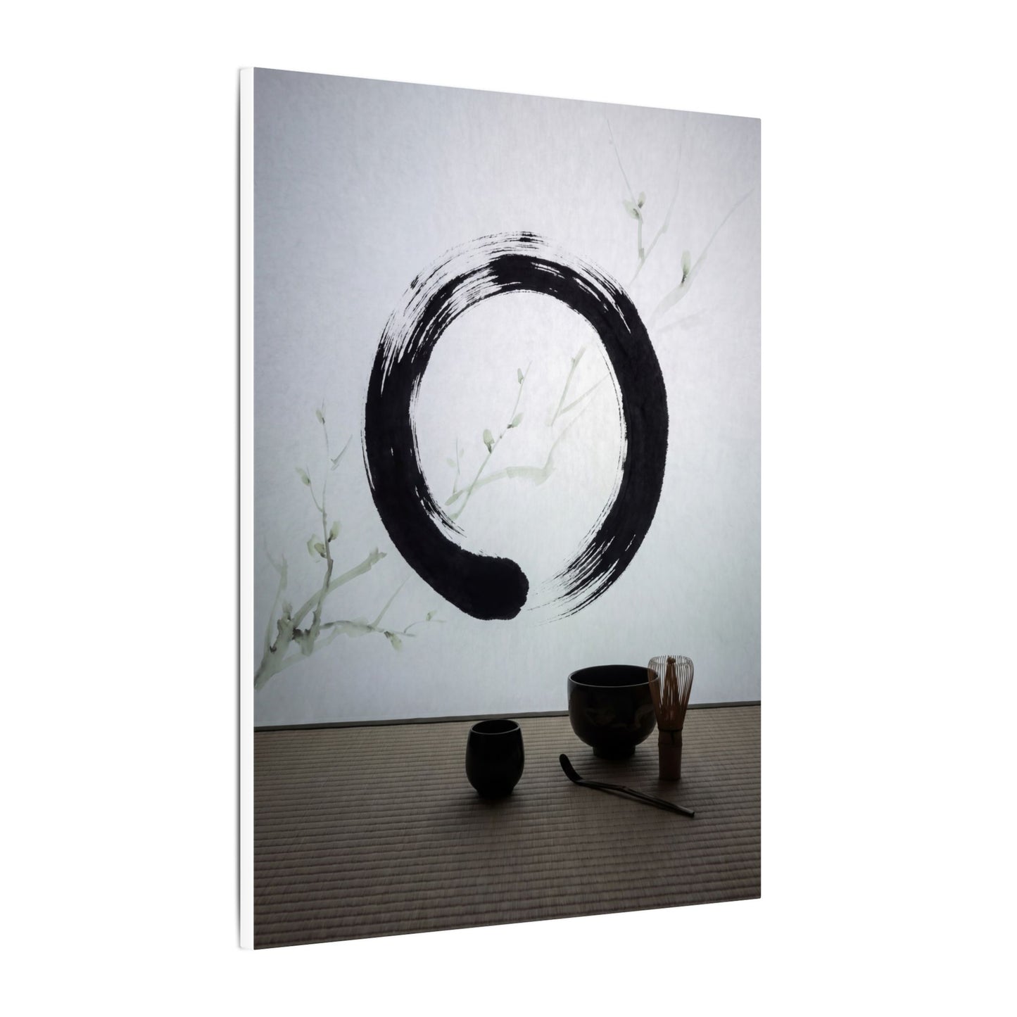 Tea Ceremony Enso Canvas Art | Peaceful Zen Art