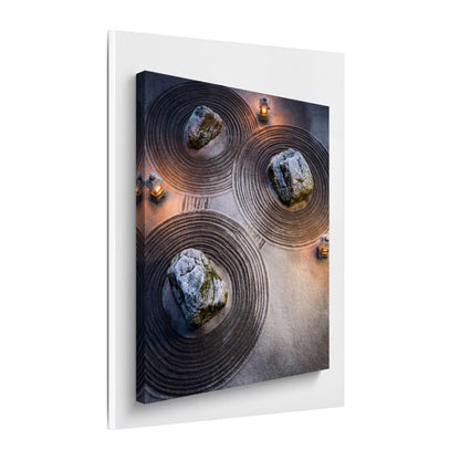 Candlelight Rock Garden Canvas Art - Japandi Ma