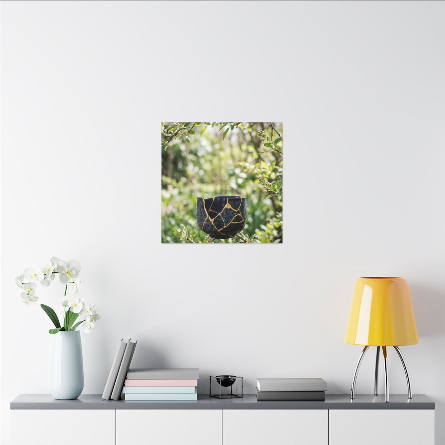 Kintsugi Broken Pottery in Dappled | Broken Beauty Canvas Art