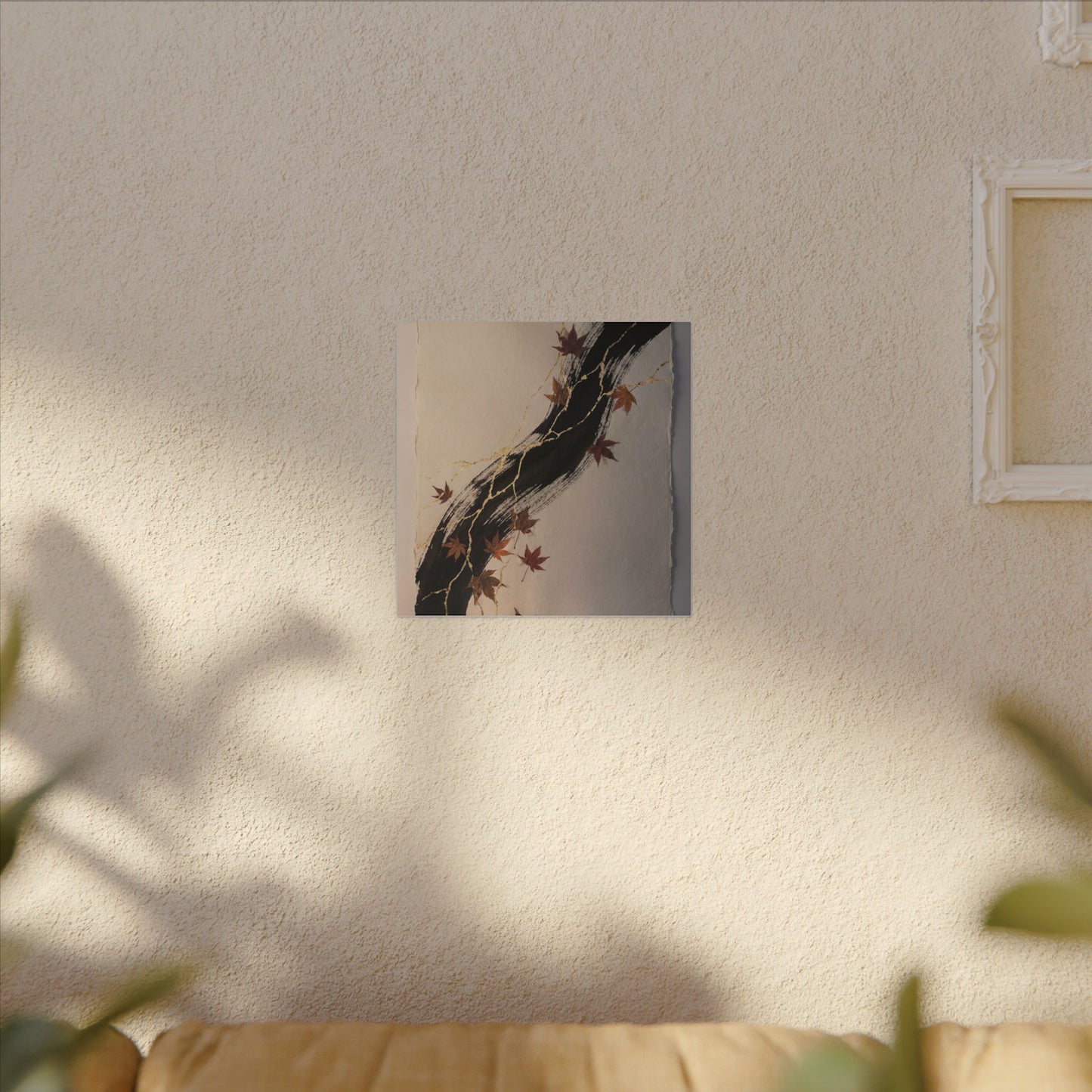Dawn Ink Brushstroke Canvas Art - Kintsugi Ma