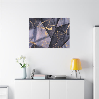 Seijaku Paper Fold Canvas Art - Kintsugi Gold Vein