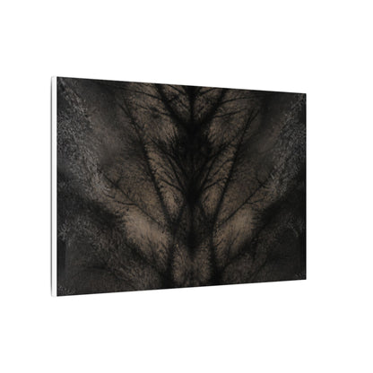 Seijaku Shadow Play Canvas Art - Dark Japandi Charcoal Ink