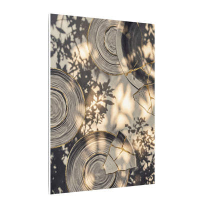 Healing Water Ripple Canvas Art - Gold Vein Kintsugi