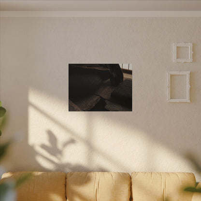 Dark Japandi Shadow Zen Canvas Art