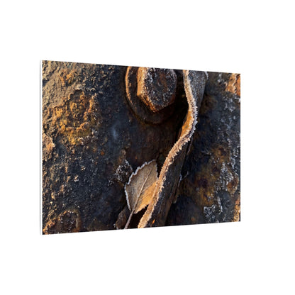 Moody Rust Patina Canvas Art - Moody Minimal Dark Japandi