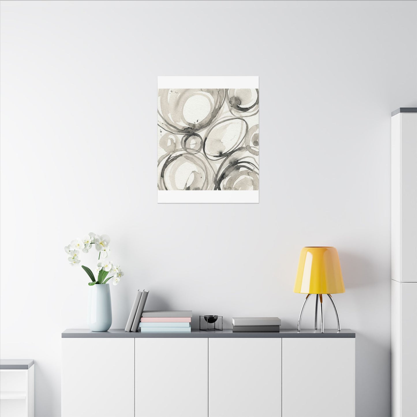 Handcrafted Feel Japandi Watercolor Canvas Art