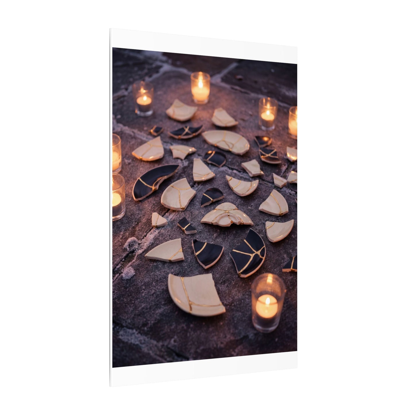 Winter Broken Pottery Broken Beauty Canvas Art | Beautiful Decor