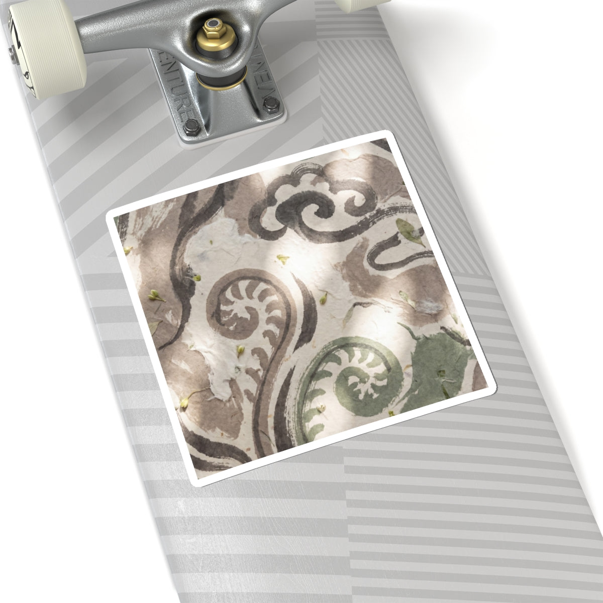 Spring Ink Brushstroke Japanese Pattern Sticker | Earthy Decor Art Print