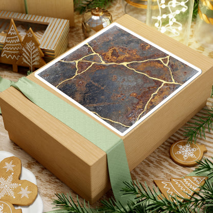 Kintsugi Rust Patina in Overcast | Gold Repair Sticker
