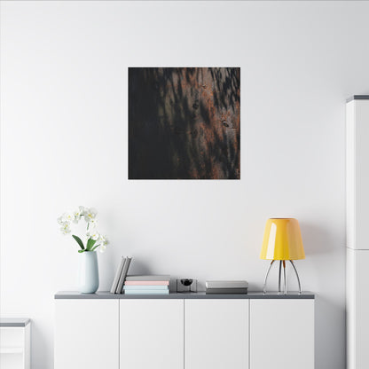 Rust Patina Shadow Zen Canvas Art | Luxurious Dark Japandi Art