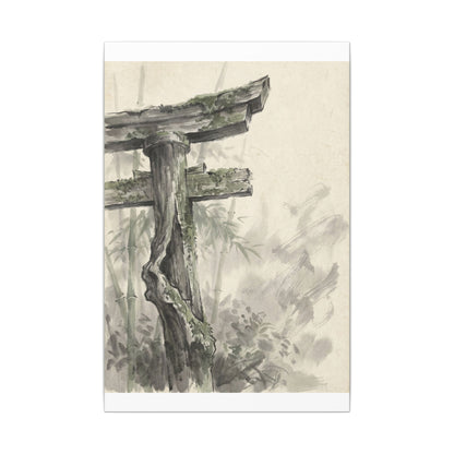 Torii Gate Summer Canvas Art | Zen Tranquil Design