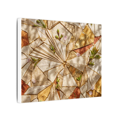 Resilient Paper Fold Canvas Art - Gold Repair Kintsugi