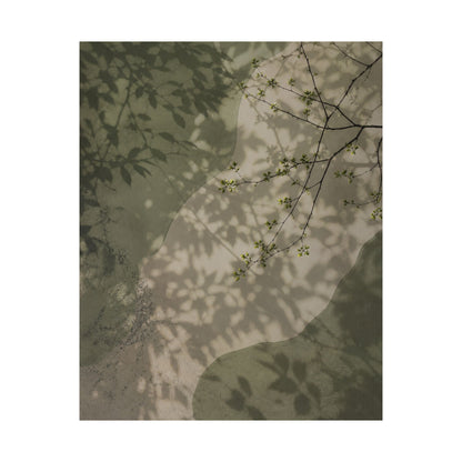 Spring Shadow Play Japanese Pattern Wall Art Print | Neutral Decor