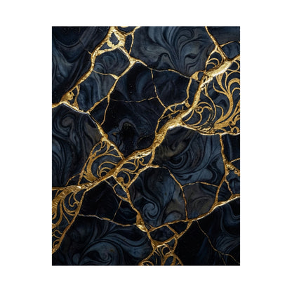 Kintsugi Gold Vein Wall Art Print