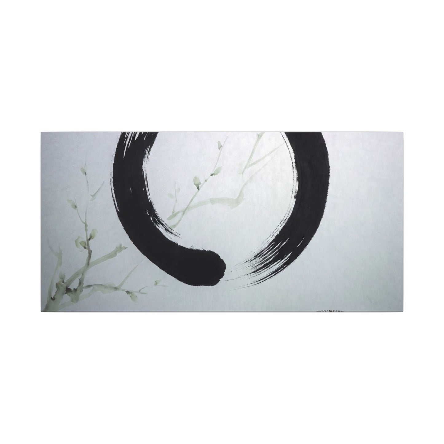 Tea Ceremony Enso Canvas Art | Peaceful Zen Art