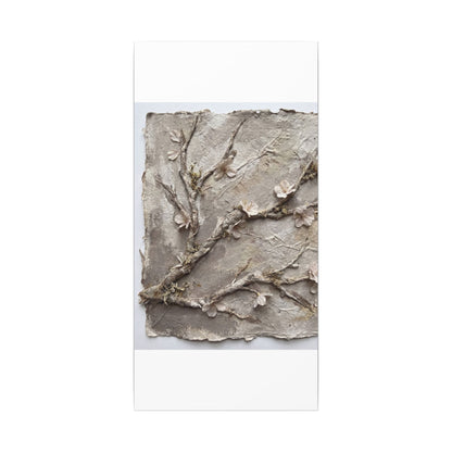 Summer Cherry Blossom Texture Canvas Art | Earthy Decor