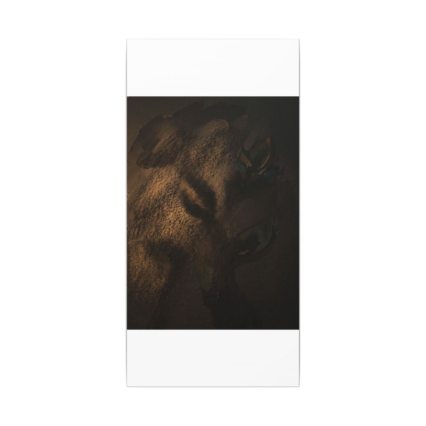 Candlelight Shadow Play Canvas Art - Dark Japandi Ma