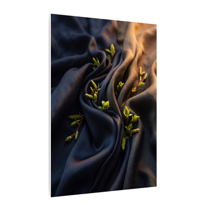 Spring Silk Drape Moody Minimal Canvas Art | Luxurious Decor