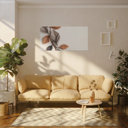 Paper Fold Autumn Canvas Art | Japandi Earthy Design