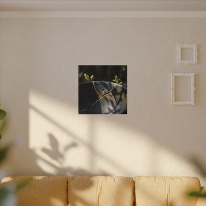 Seijaku Broken Pottery Canvas Art - Dark Japandi Shadow Zen