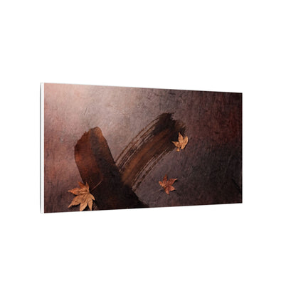 Moody Ink Brushstroke Canvas Art - Moody Minimal Dark Japandi