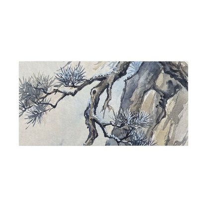Moonlight Pine Tree Canvas Art - Japandi Seijaku