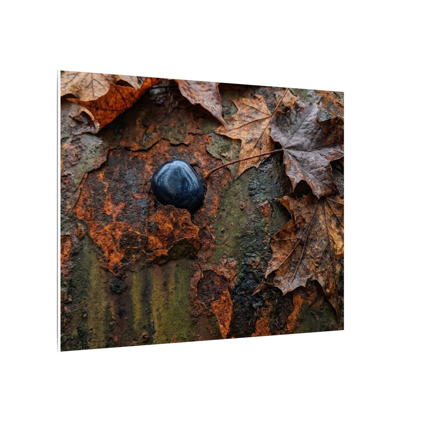 Datsuzoku Rust Patina Canvas Art - Dark Japandi Moody Minimal