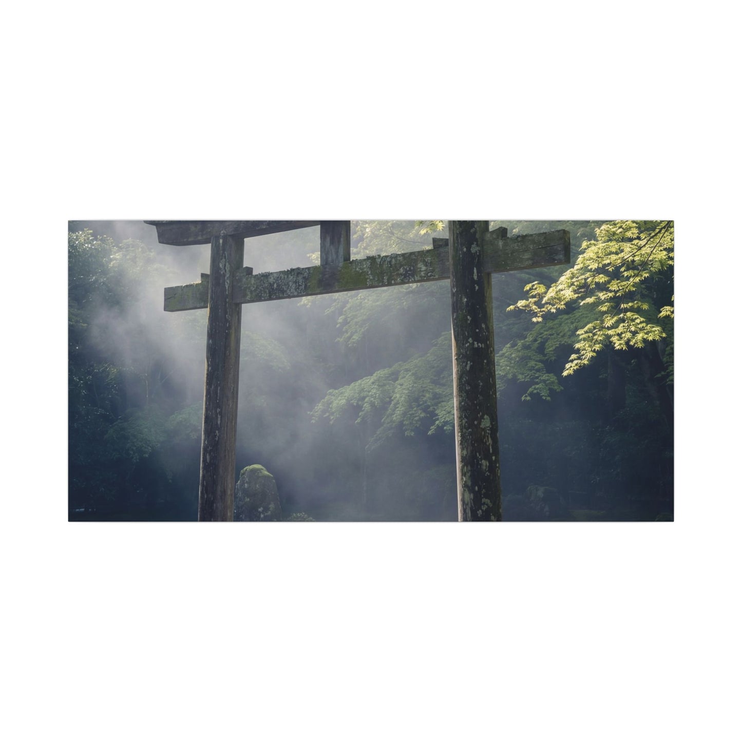 Torii Gate Canvas Art | Spring Zen Karesansui Art