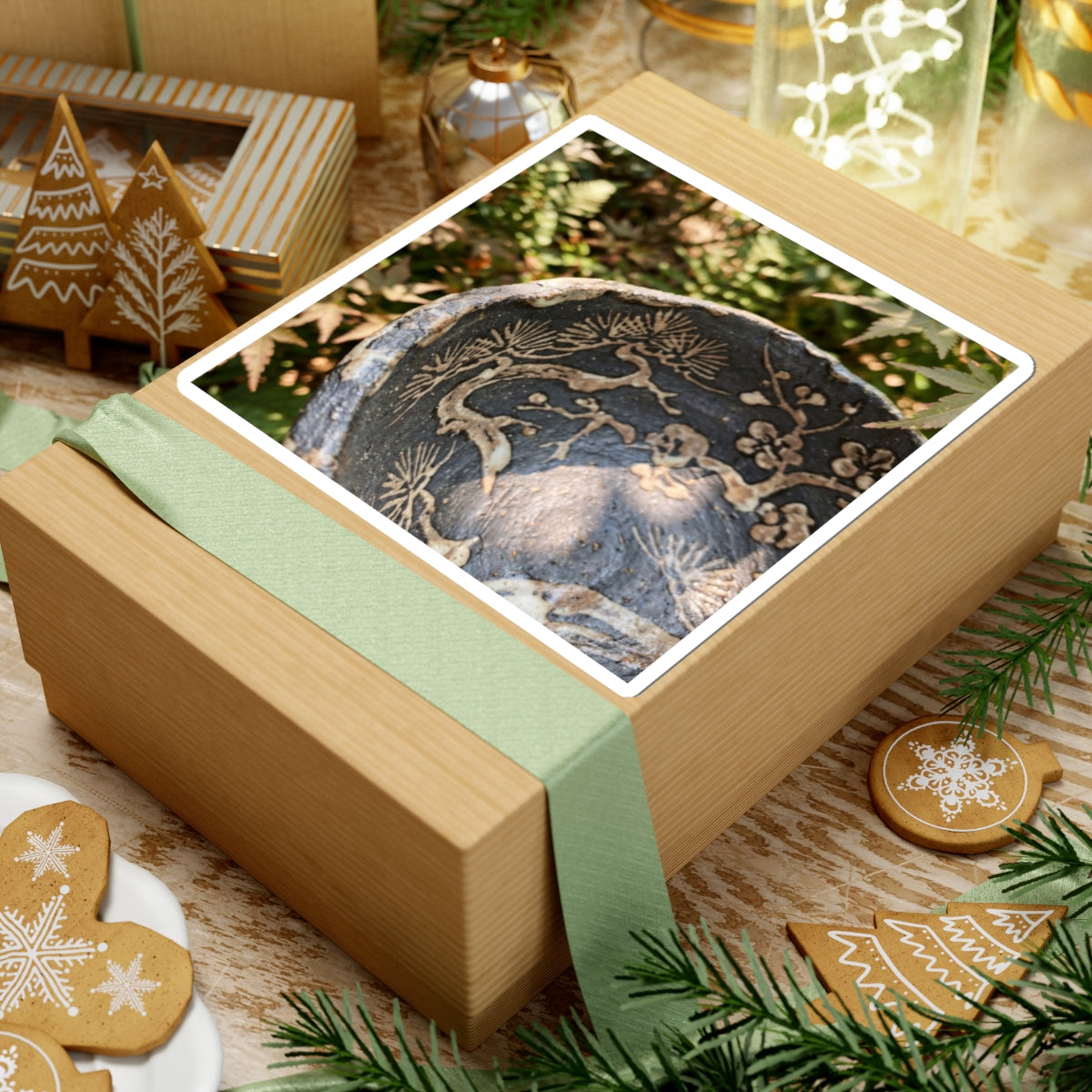 Ceramic Bowl Summer Sticker | Japandi Warm Design Art Print