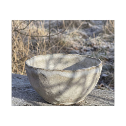 Dappled Ceramic Bowl Canvas Art - Japandi Fukinsei