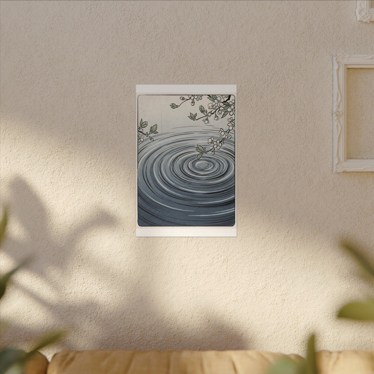Calm Water Ripple Canvas Art - Ukiyo E Inspired Zen