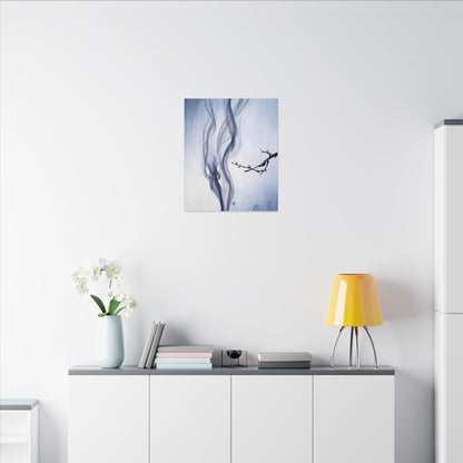 Incense Smoke Spring Canvas Art | Zen Tranquil Design