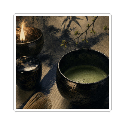 Candlelight Tea Ceremony Sticker - Zen Ma