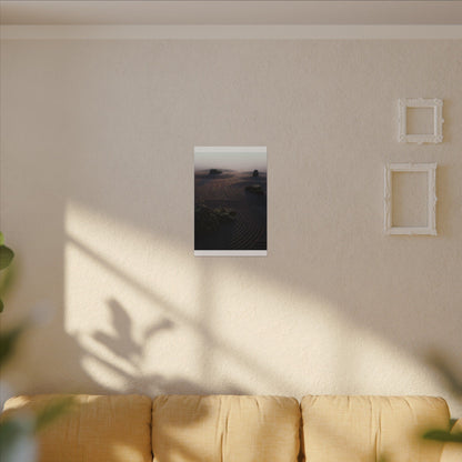 Spring Rock Garden Shadow Zen Canvas Art | Luxurious Decor