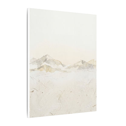 Mountain Mist Winter Canvas Art | Japandi Warm Design