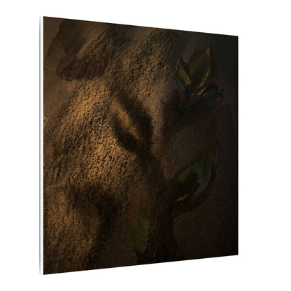 Candlelight Shadow Play Canvas Art - Dark Japandi Ma