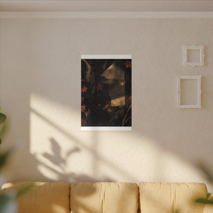 Autumn Silk Drape Shadow Zen Canvas Art | Bold Decor