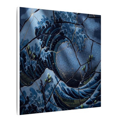 Ocean Wave Spring Canvas Art | Kintsugi Artful Design